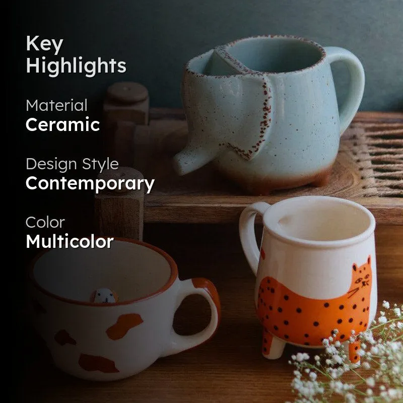 Miloniya Ceramic Tea Cup - Set of Three media 2