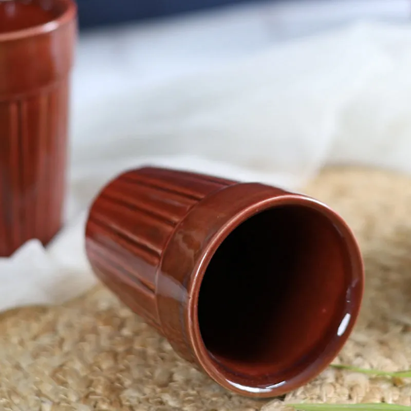 Nicoletta Ceramic Kulhad (Rust Red) -150 mL media 3