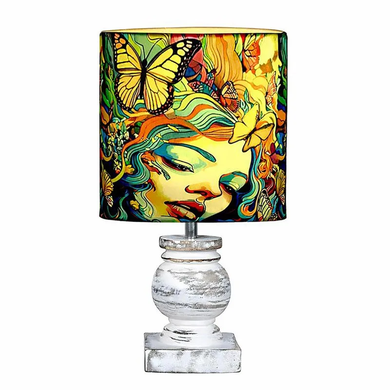 LadyForm Light Wooden Table Lamp media 5