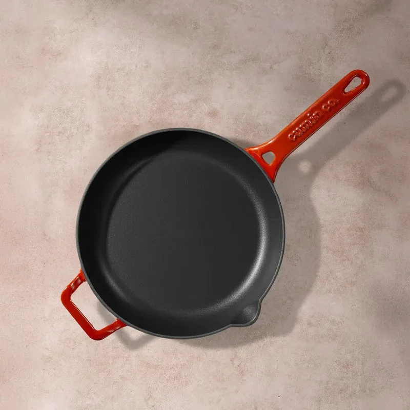 Cumin Co Enamel Cast Iron Frying Pan (1900 mL) - Rust media 5