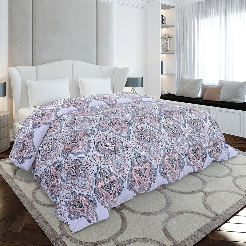 Monte Carlo Springtide Ethnic Motif Polyester Duvet Covers (Multicolor) - 210 GSM media 1