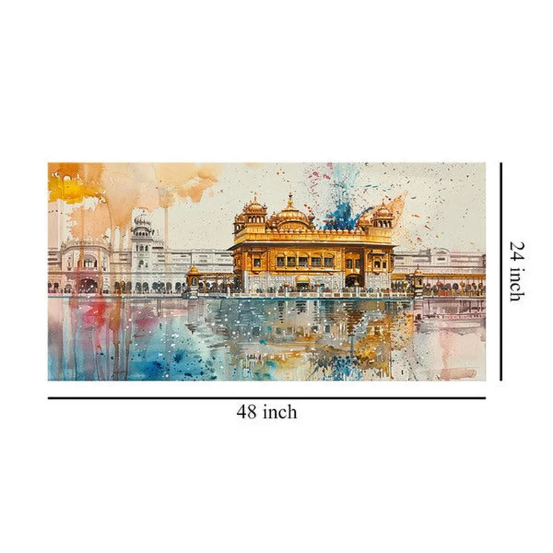 Golden Temple of Amritsar Poly Canvas Wall Painting media 8