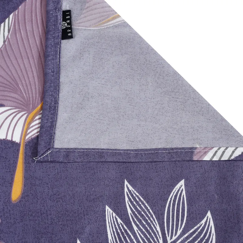 Tropi Tropi Floral Bedsheet (Purple) - 130 GSM media 6