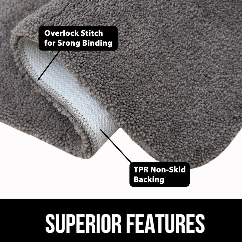 BathEase I Anti Skid Bath Mats (Grey) - Set of Two media 6