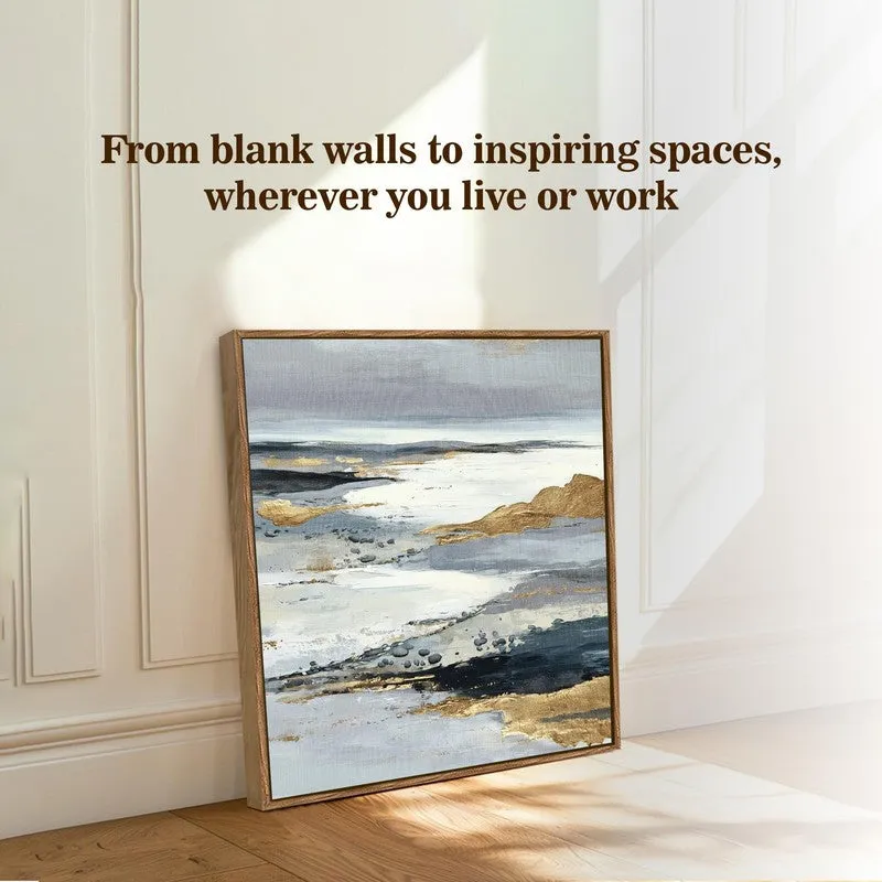 Peaceful Shores Canvas Wall Art With Frame media 7