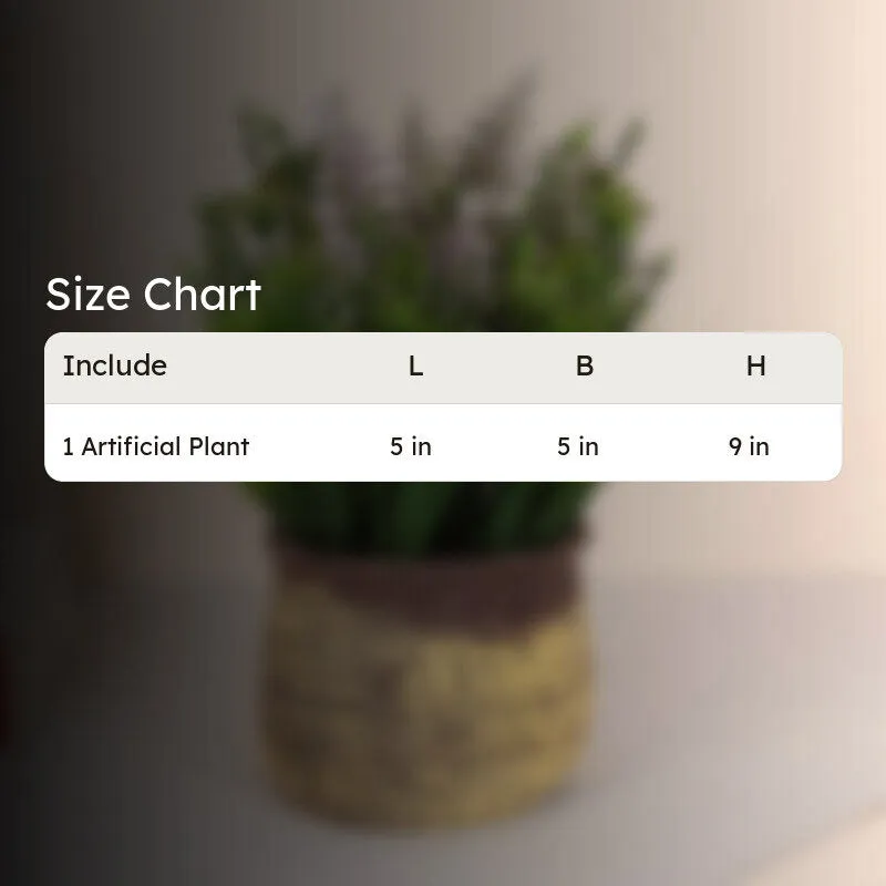 Lavender Artificial Flower With Pot - Lilac media 7