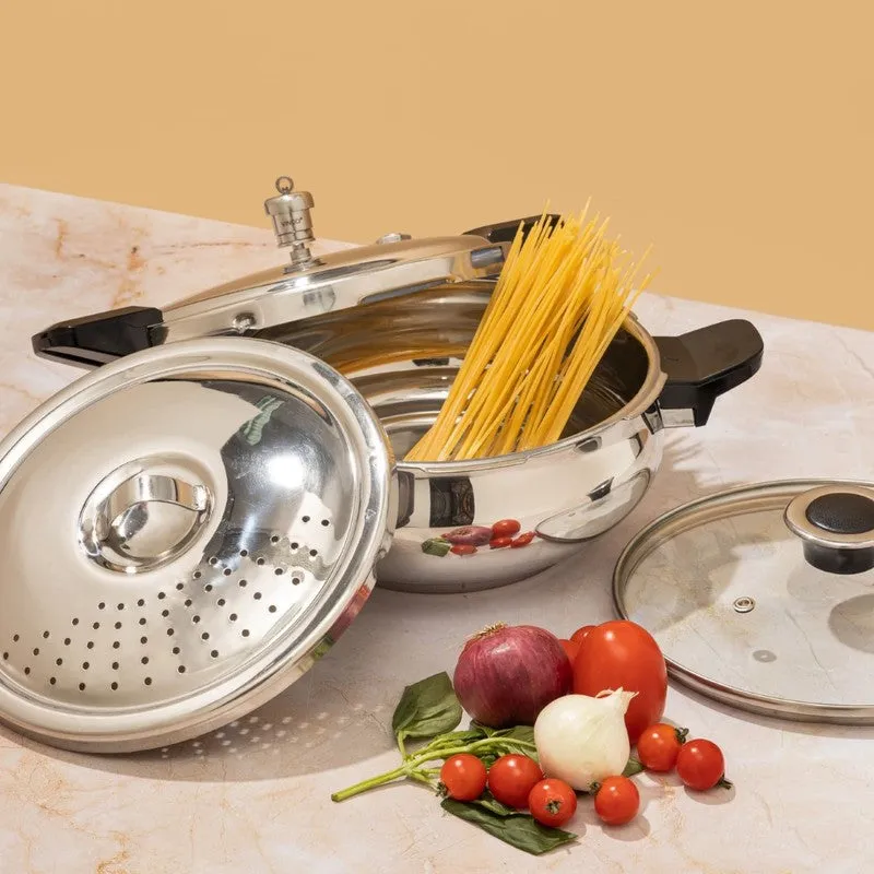 Vinod Velric Pressure Cooker Stainless Steel - 5500 mL - 3