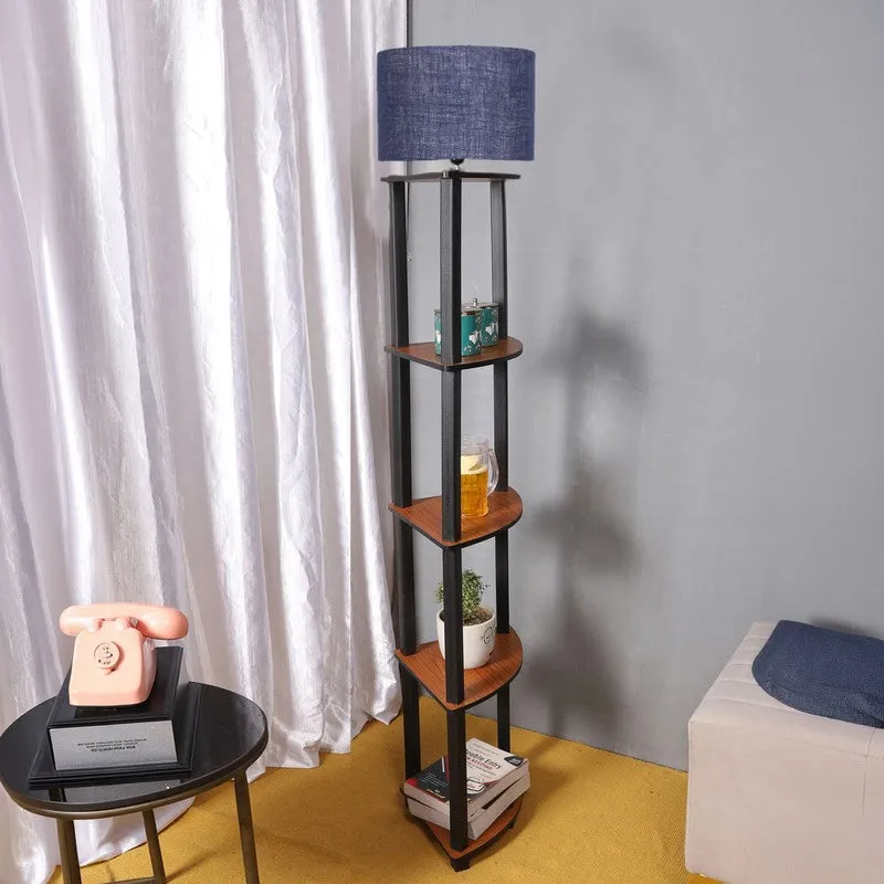 Cylindra Shimmer Floor Lamp (Blue) media 3