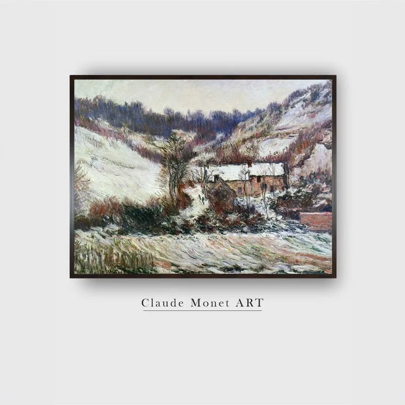 Snow Near Falaise Canvas Wall Painting media 4