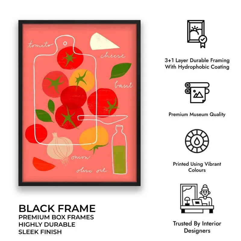 Chopped Splash Archival Canvas Wall Art - Black media 9