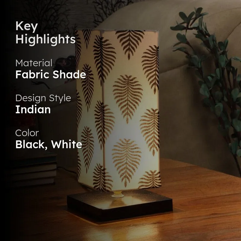 Tropica Ingram Fabric Table Lamp - Black,White media 2