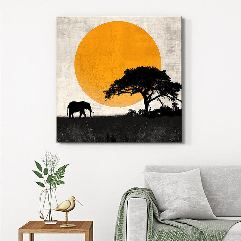 Sunset Gentle Giant Wall Painting