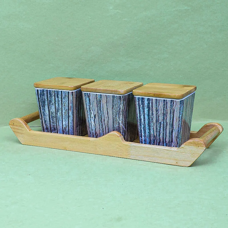 Navina Condiment Container With Tray (750 mL Each) - Four Piece Set media 4