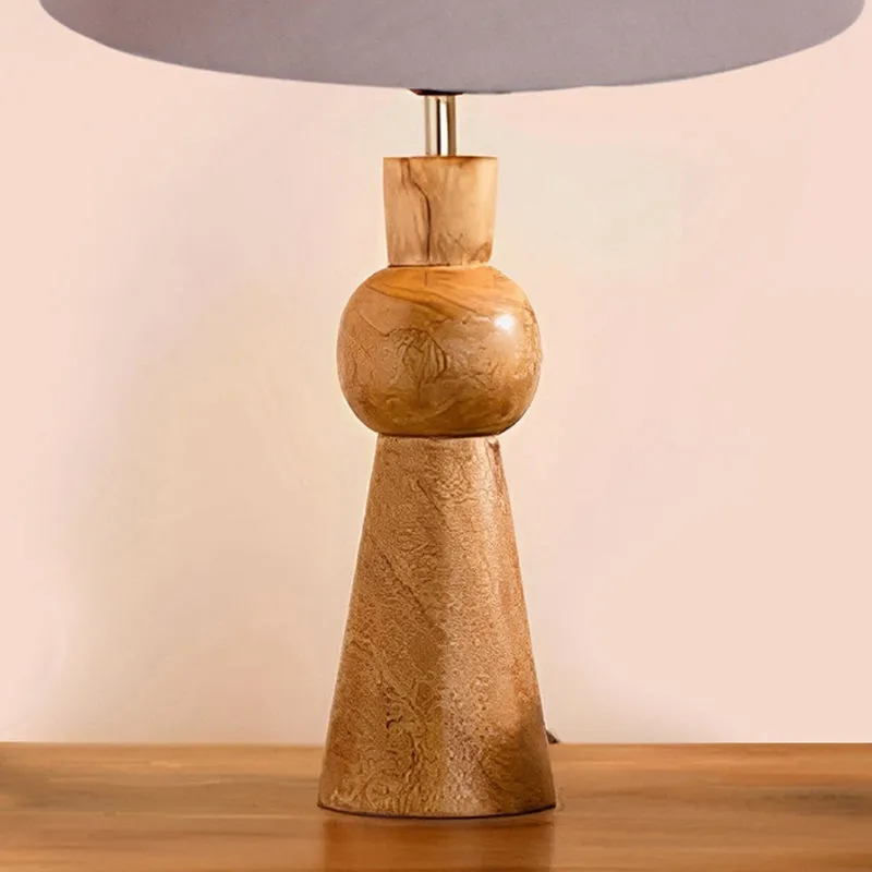 Angler Neo Wooden Table Lamp - Grey,Brown media 3