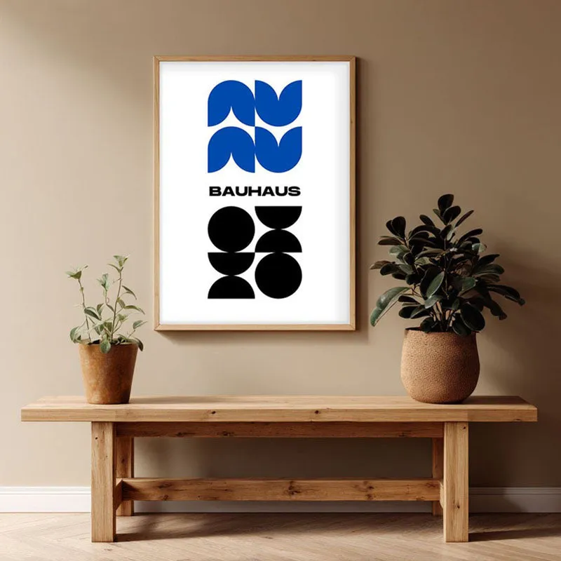 Illusionista Archival Canvas Wall Art - Natural Brown Frame media 1