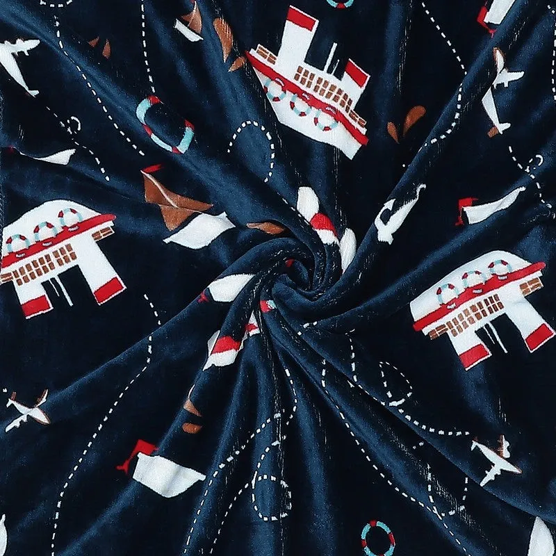 Monte Carlo Nautical Dreams Blanket (Teal) - 600 GSM media 6