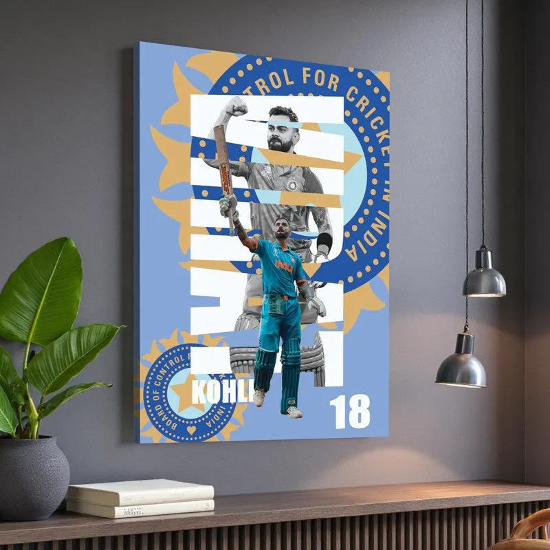 Virat Kohl Canvas Wall Art media 5
