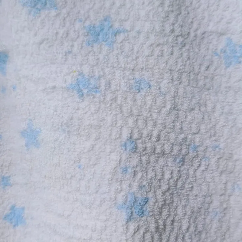 Celestial Star Print Cotton Bath Towels - White media 5