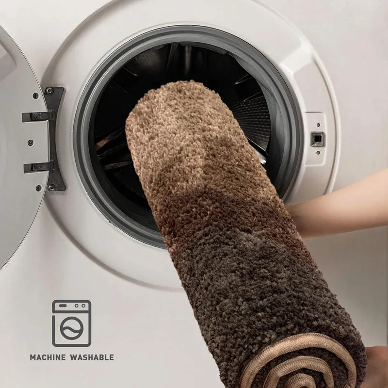 Soft Waves Microfiber Bath Mat - Brown media 7
