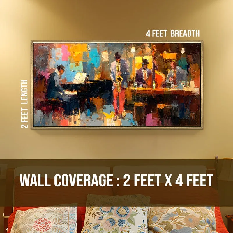 Rhythm Line Canvas Wall Painting With Frame media 8