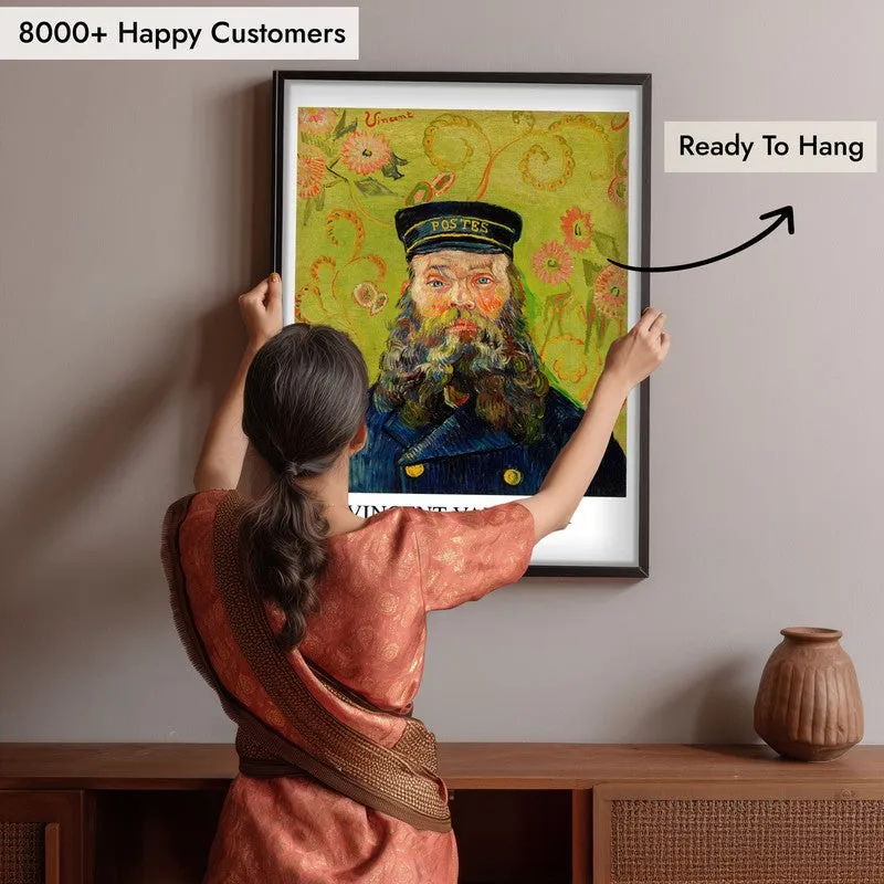 The Postman Vincent Van Gogh Archival Canvas Wall Painting - Black Frame media 6