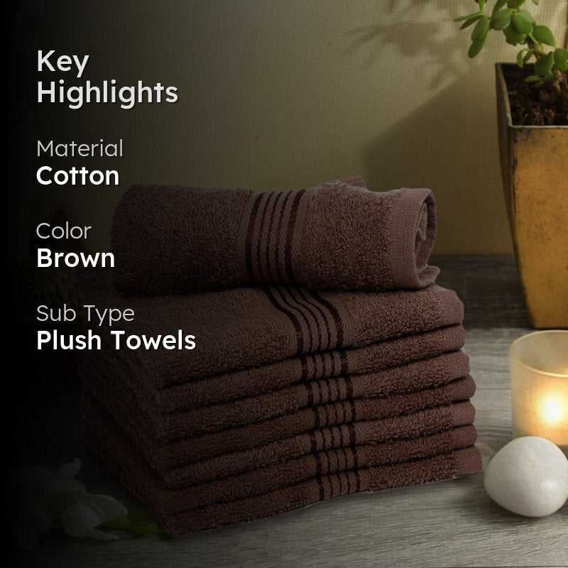 Bodil Face Towel (Brown) - Set Of Eight media 2