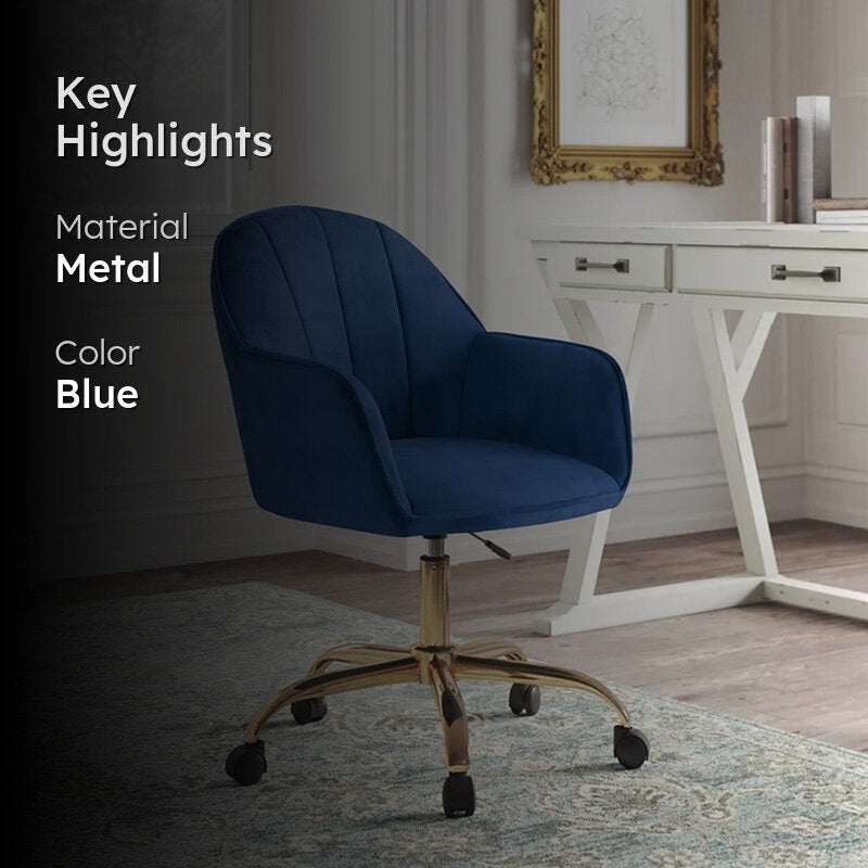 Chairon Metal Office Chair  -  Blue media 2