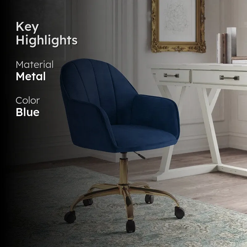 Chairon Metal Office Chair - Blue media 2