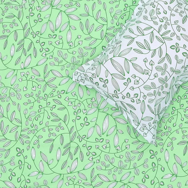 Monte Carlo Floria Luxe Cotton Bedheet (Green) - 104 TC media 6