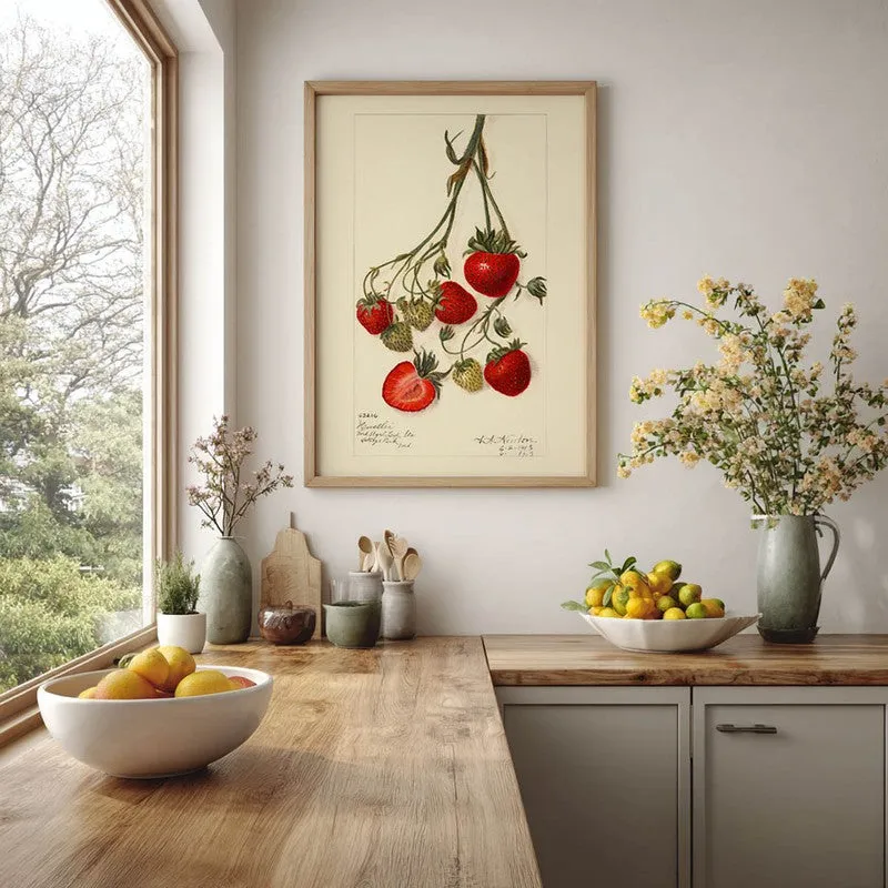 Sweet Citrus Archival Canvas Wall Art - Brown media 5