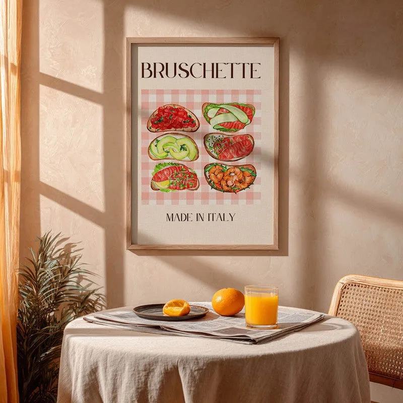 Bruschette Collection Archival Canvas Wall Art - Brown media 4