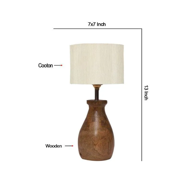 Sheldo Fabric Table Lamp - Beige,Brown media 5