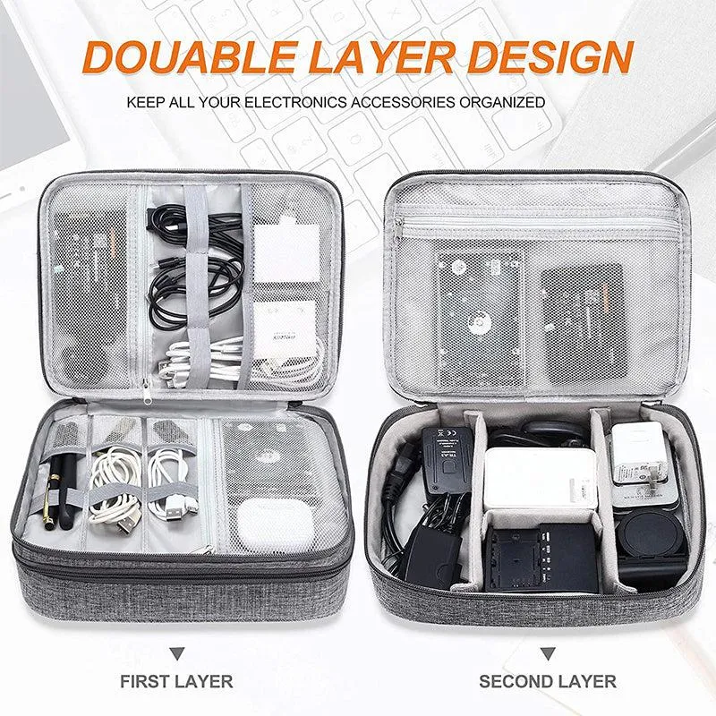 Tyce Lightweight Grey Travel Organizer Box media 5