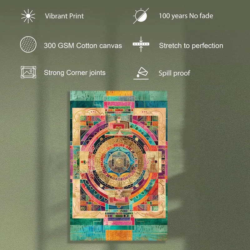 Patchwork Maze Wall Art Without Frame media 6