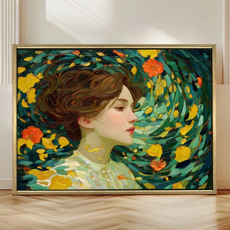 Petal Dreamer Canvas Wall Painting With Frame media 4
