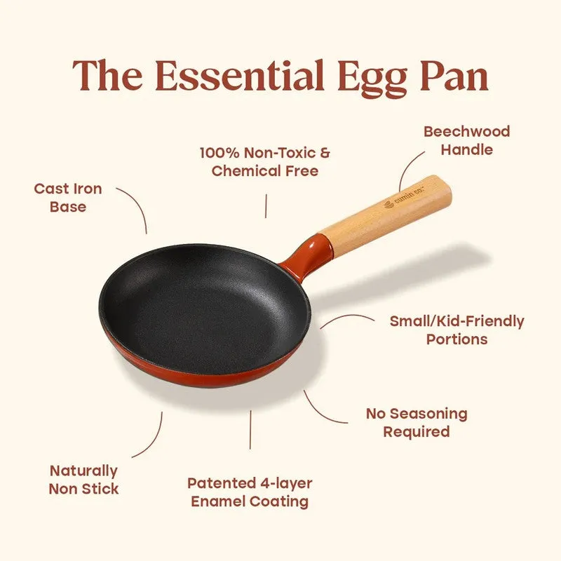 Cumin Co Enamel Cast Iron Frying Pan (Rust) - 750 mL media 8