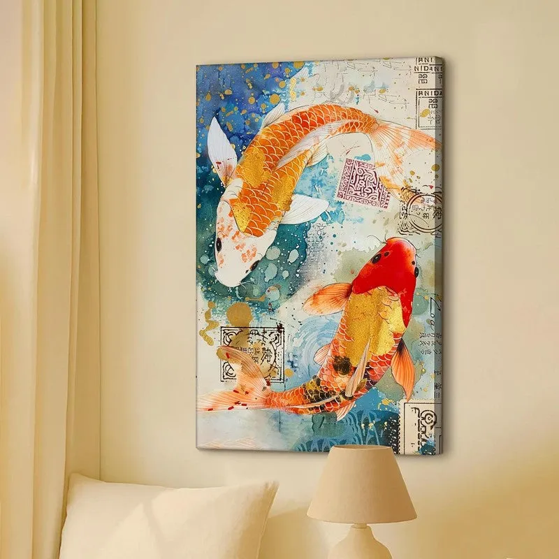 Koi Reverie Wall Art Without Frame media 5