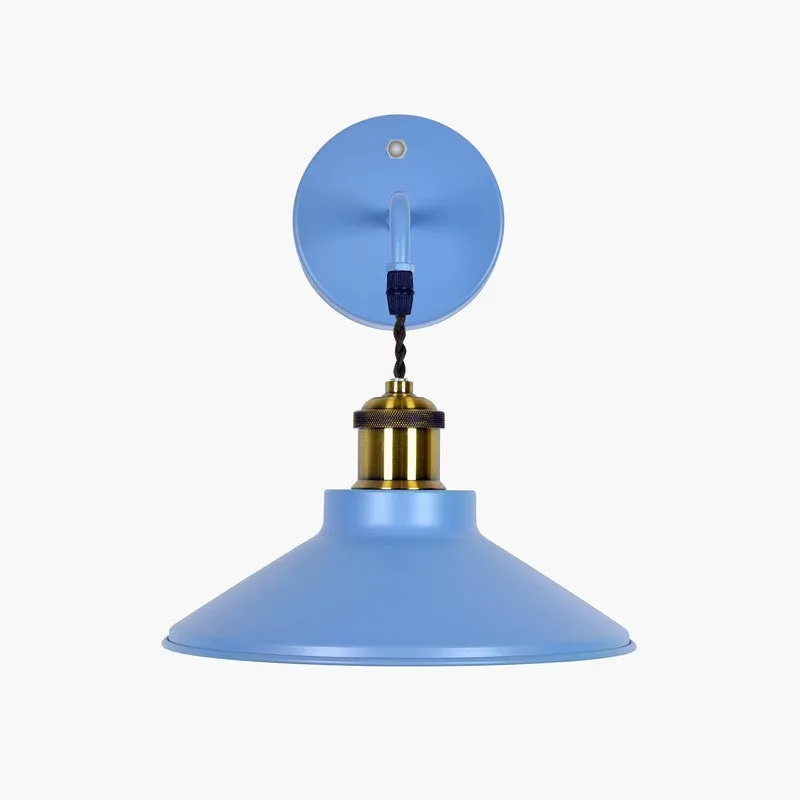 ZenithAura Metal Wall Lamp - Blue & Gold media 3