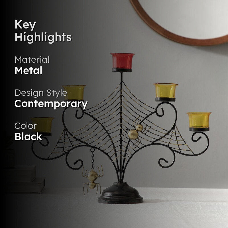 Aracne Metal Tea Light Candle Holder media 2