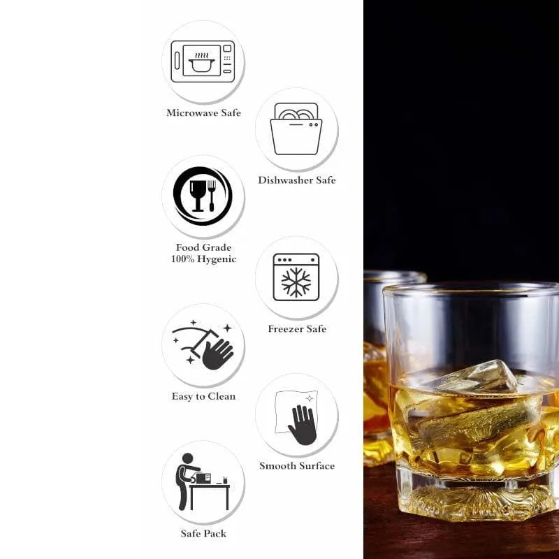 Mombic Old Fashioned Glasses (260 ML) - Set Of Six media 5