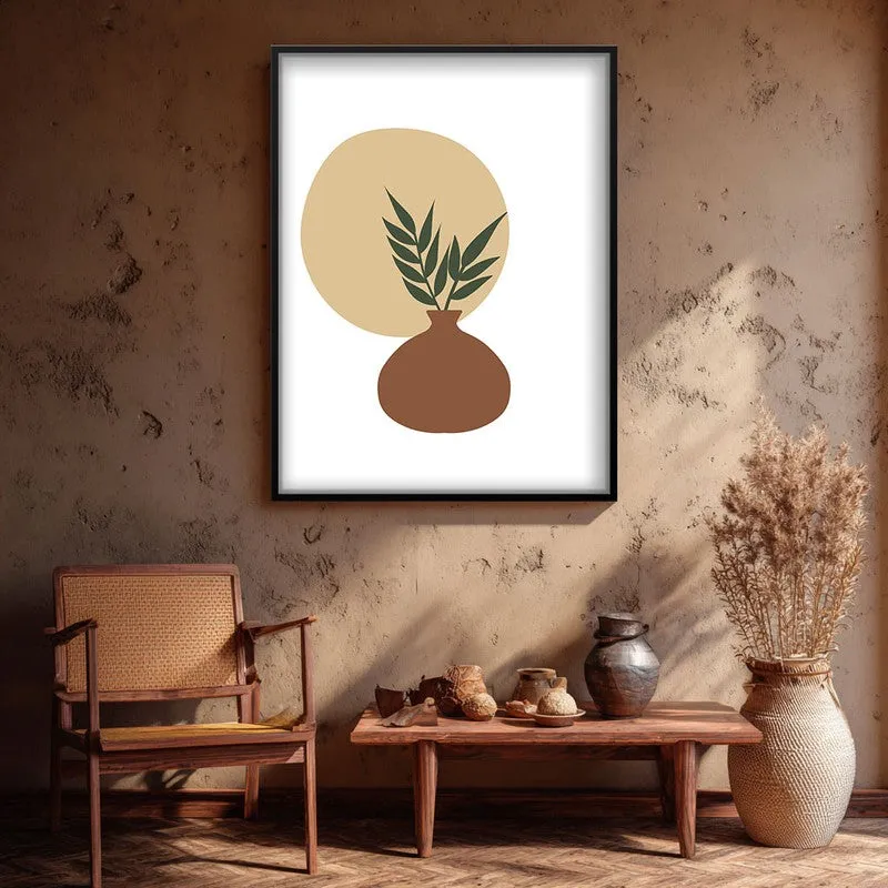 Sage Pot Canvas Wall Painting With Black Frame media 3
