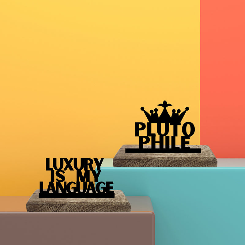 Plutophile Showpiece - Set Of Two
