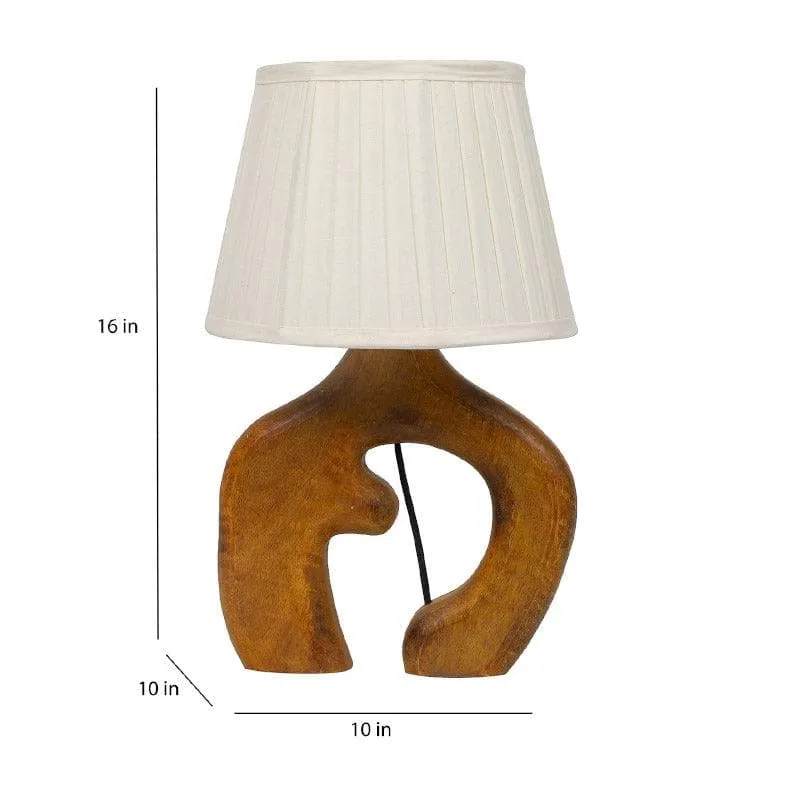 Vesara Stag Fabric Table Lamp - White,Brown media 5