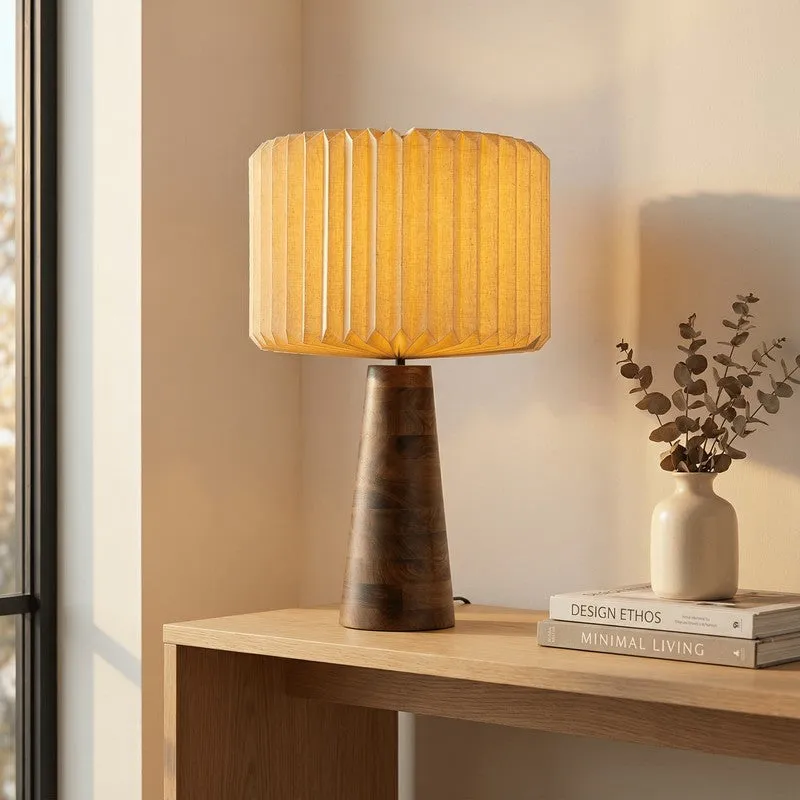 Fig Living Hikari Wooden Table Lamp - Beige media 1