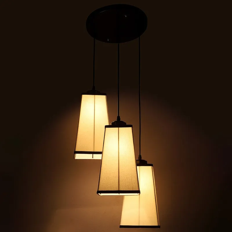 Shadowlux Triple Metal Ceiling Lamp - White & Black media 7