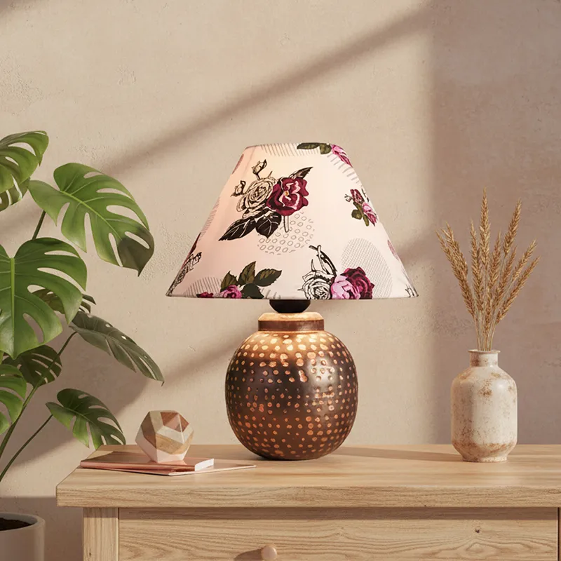 Storia Metal Fabric Table Lamp - Multicolor media 2