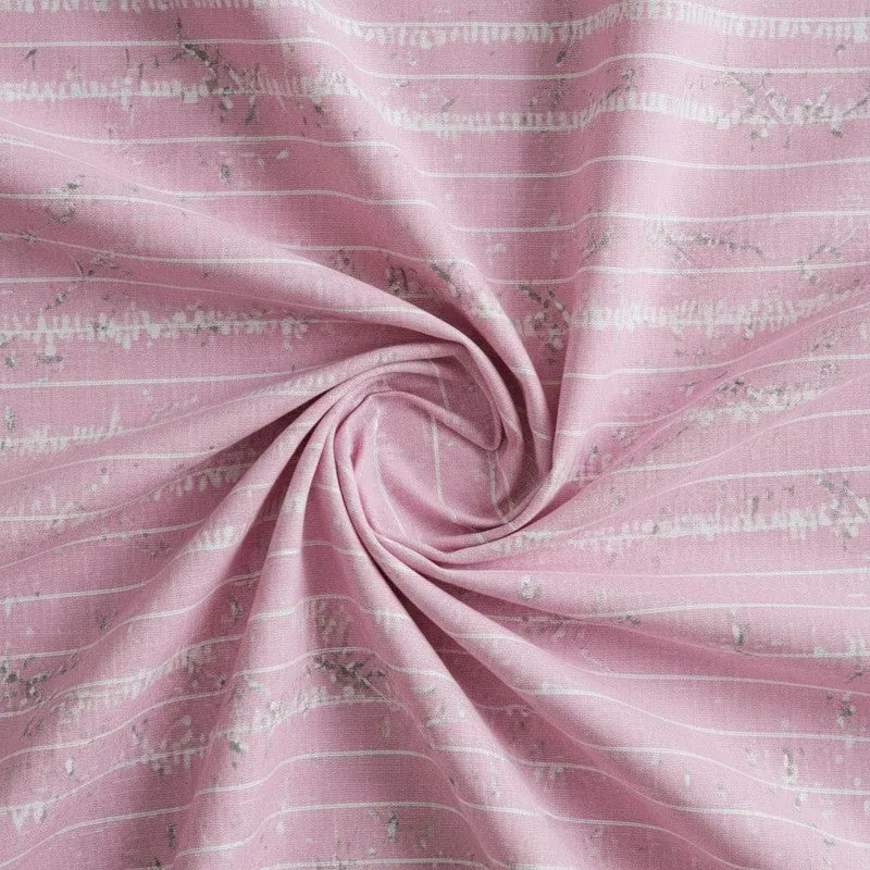 Grassy Flora Printed Cotton Bedsheet (Pink) - 200 TC media 5