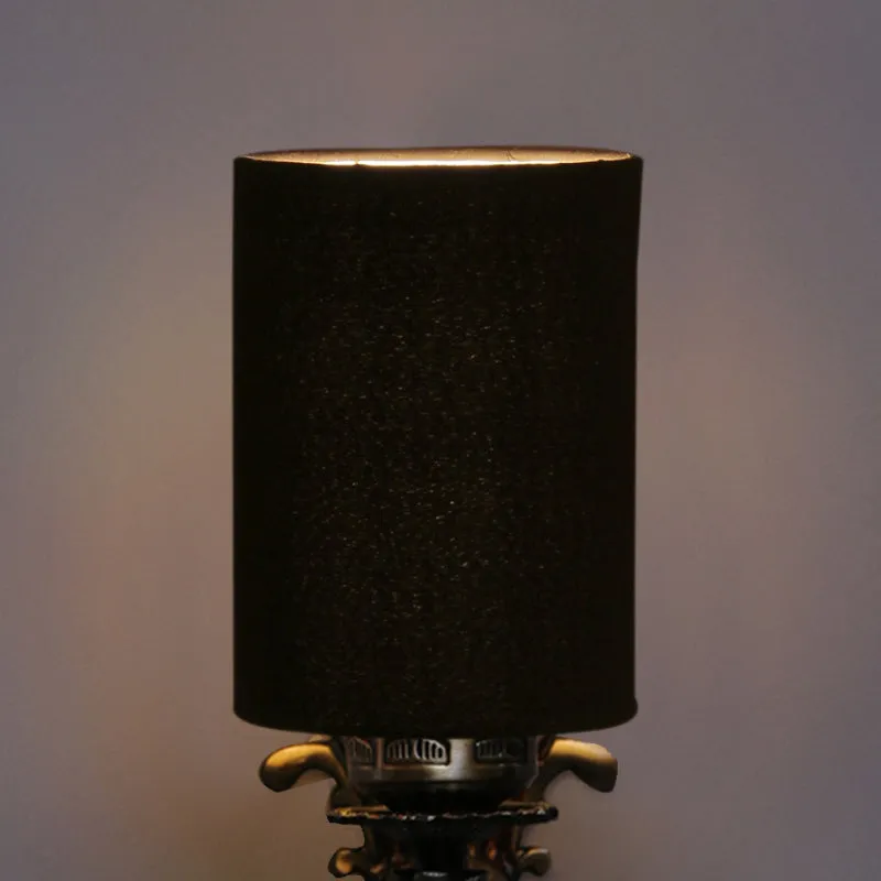 Vista Edrel Cylindrical Fabric & Metal Wall Lamp - Black media 4