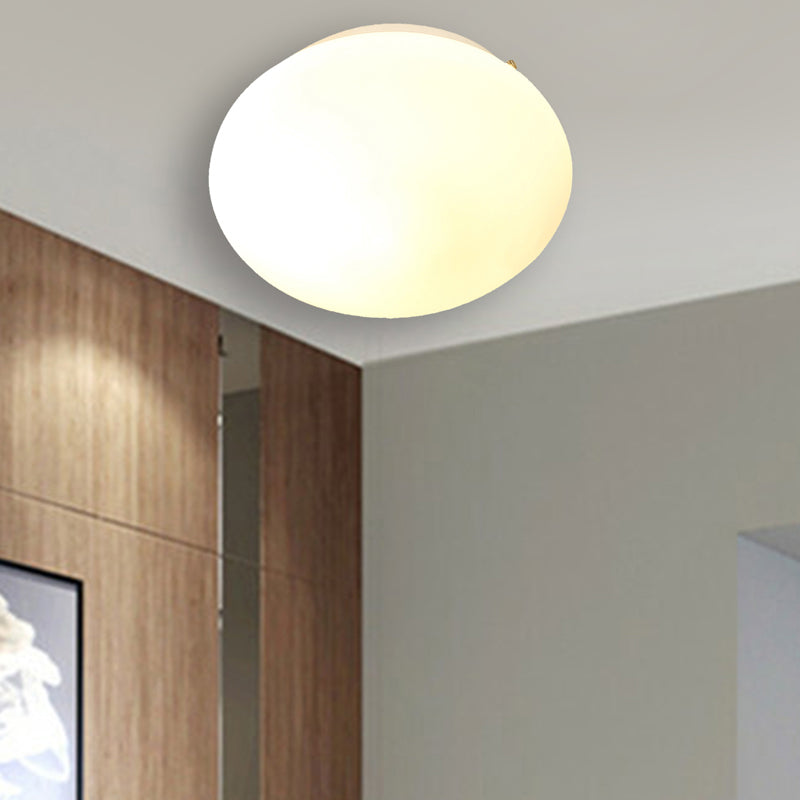 Haloir Flush Mount Glass Ceiling Lamp media 2