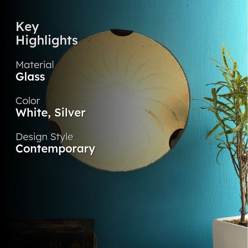 Swirl Sap Moon Glass Wall Lamp media 2